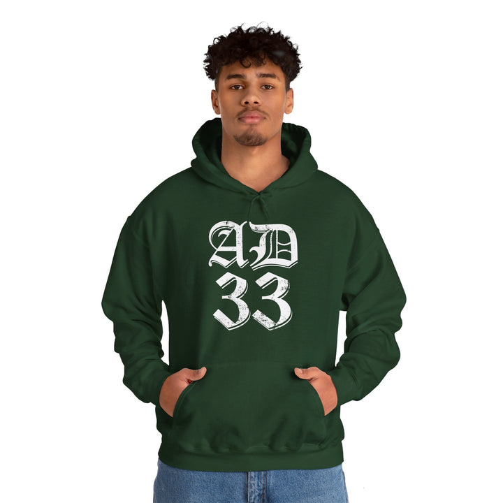 AD 33 Old English Hoodie Hoodie   