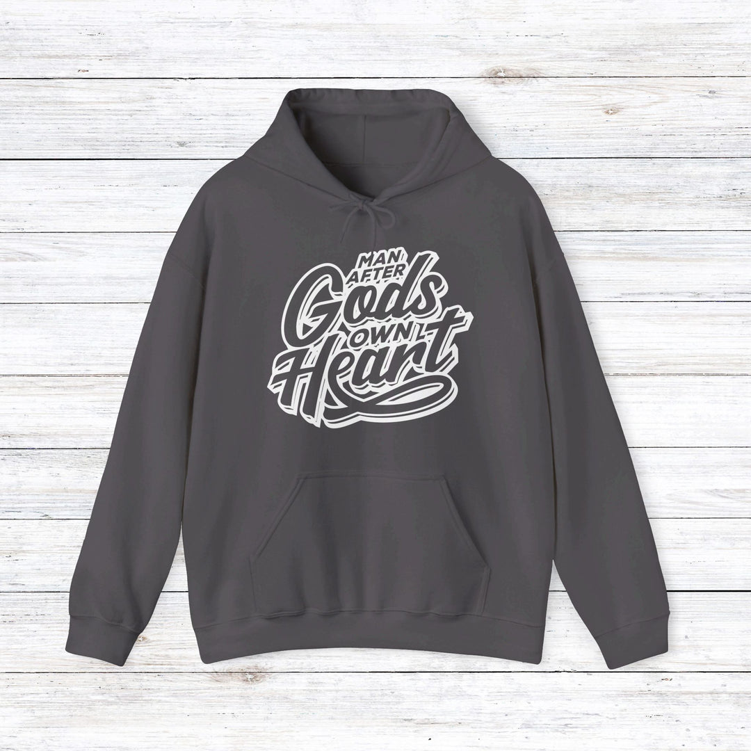 Man After God's Heart Hoodie Hoodie Charcoal S 