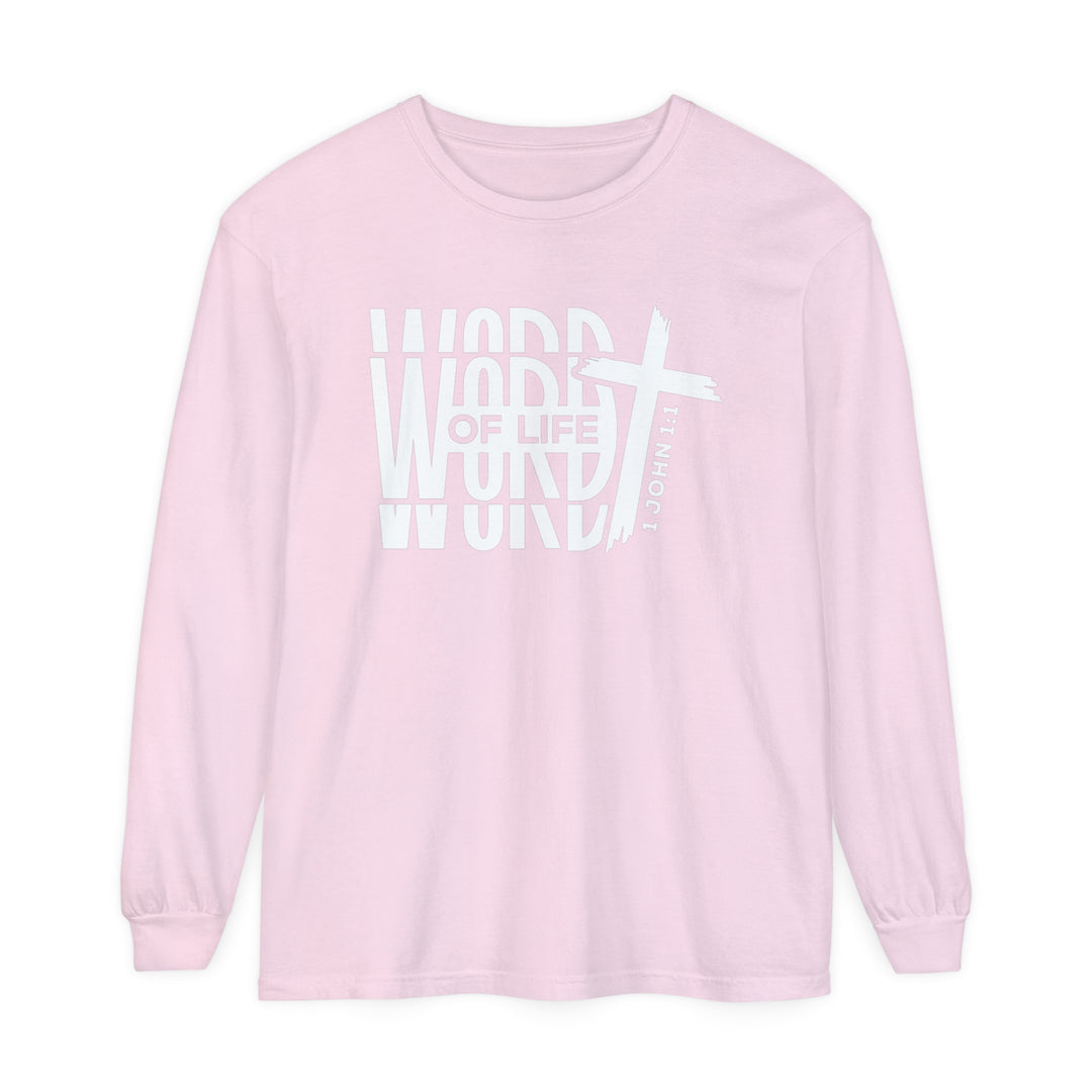 Word of Life Cross Long Sleeve Shirt Long-sleeve Blossom S 