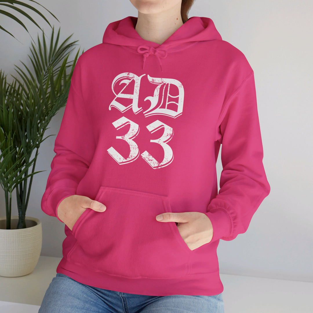 AD 33 Old English Hoodie Hoodie   