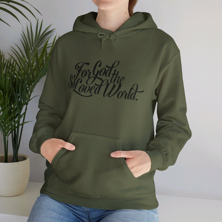 God So Loved Hoodie Hoodie   