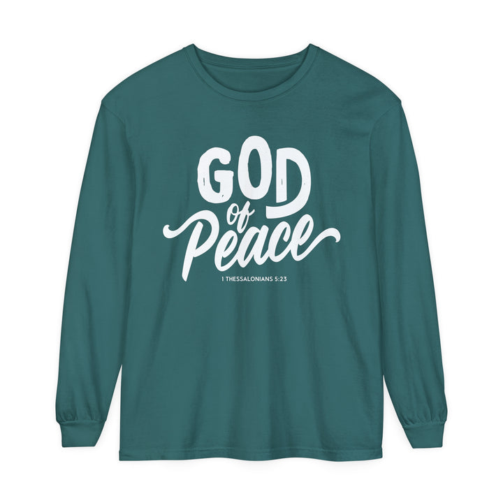 God of Peace Long Sleeve Shirt Long-sleeve Blue Spruce S 