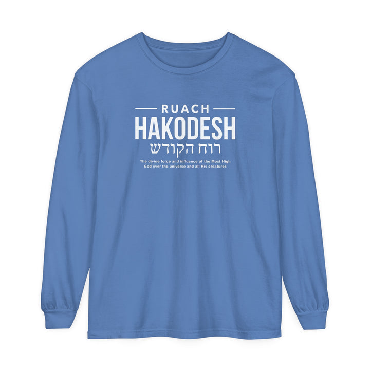 Ruach Hakodesh Divine Force Long Sleeve Shirt Long-sleeve Flo Blue S 