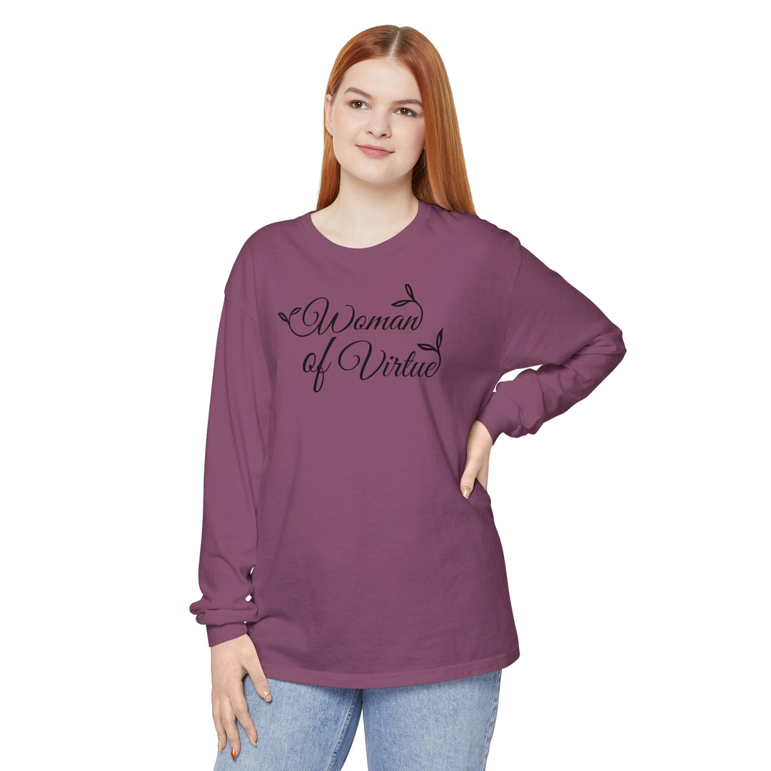 Woman of Virtue Long Sleeve Shirt Long-sleeve Berry S 