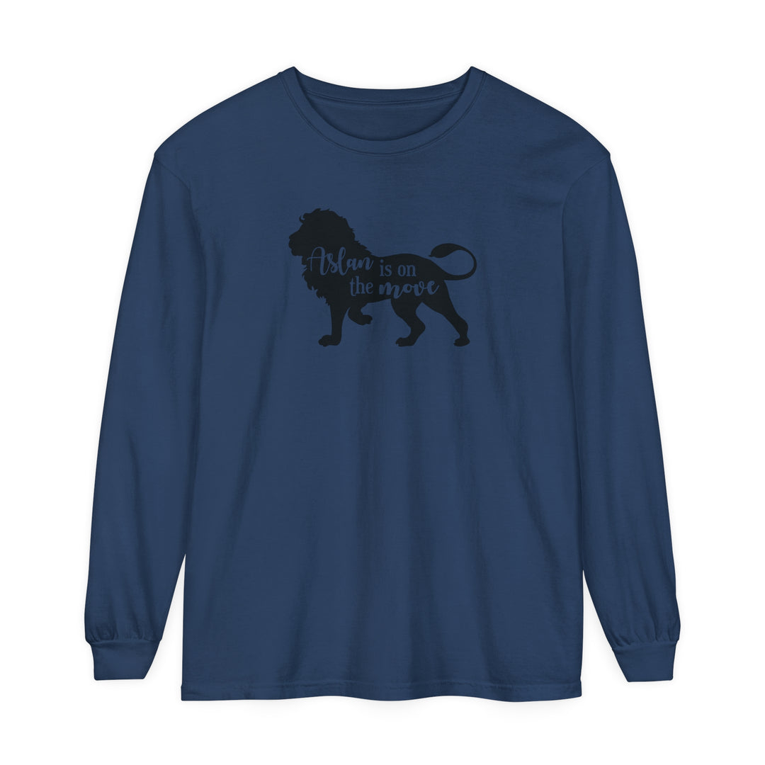 Aslan Is On The Move Long Sleeve Shirt Long-sleeve Midnight S 