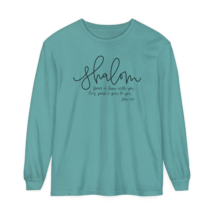 Shalom Long Sleeve Shirt Long-sleeve Seafoam S 