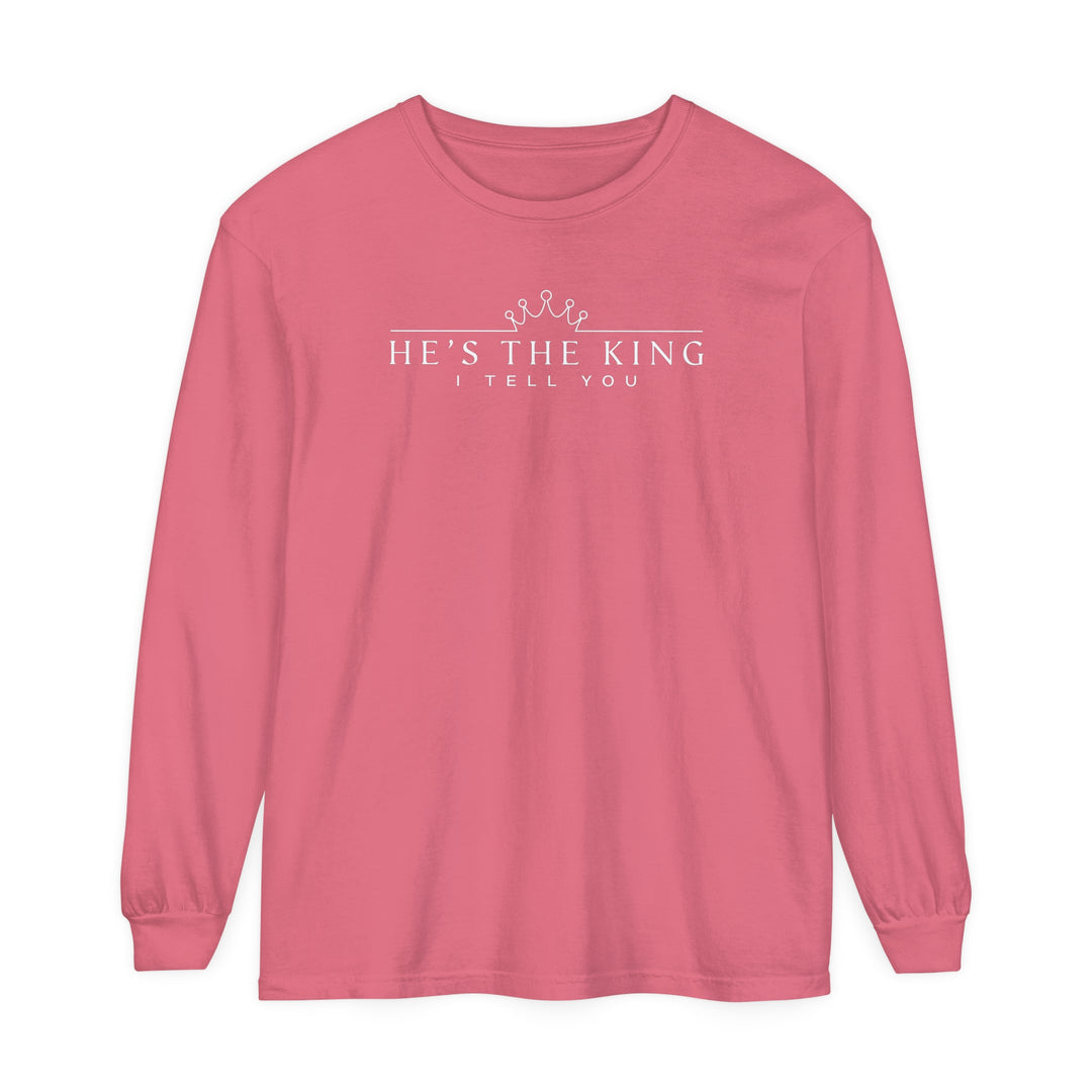 He's The King Long Sleeve Shirt Long-sleeve Watermelon S 