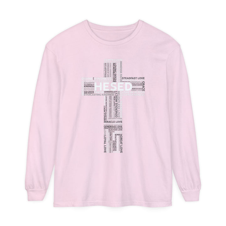 Hesed Cross Long Sleeve Shirt Long-sleeve Blossom S 