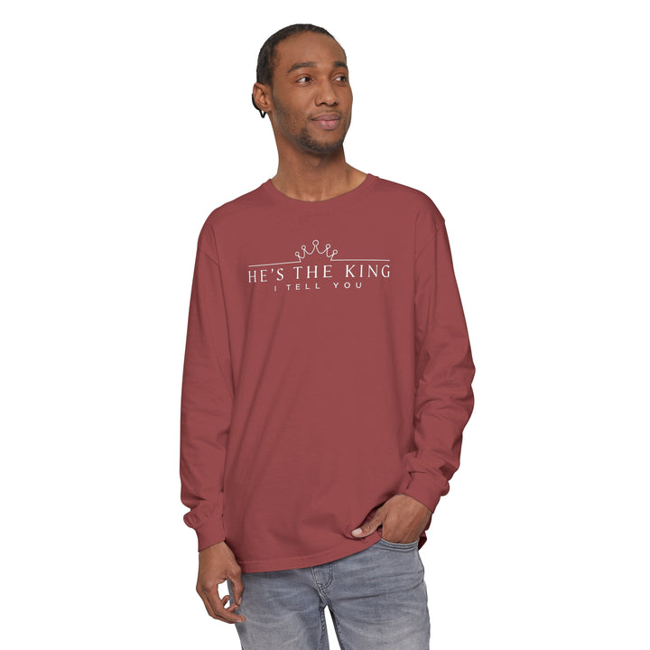 He's The King Long Sleeve Shirt Long-sleeve   