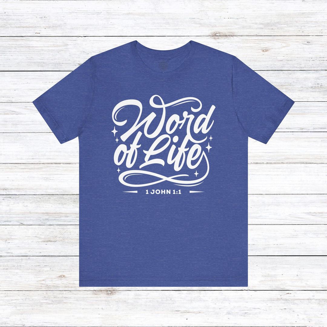 Word of Life Unisex T-Shirt T-Shirt Heather True Royal S 