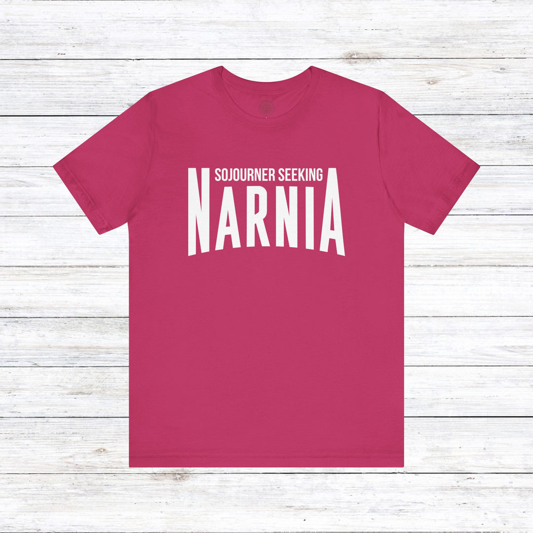 Sojourner Seeking Narnia Unisex T-Shirt T-Shirt Berry S 