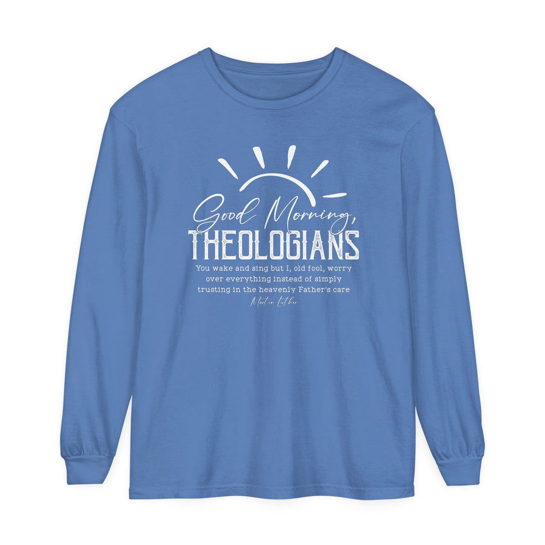 Good Morning Theologians Long Sleeve Shirt Long-sleeve Flo Blue S 