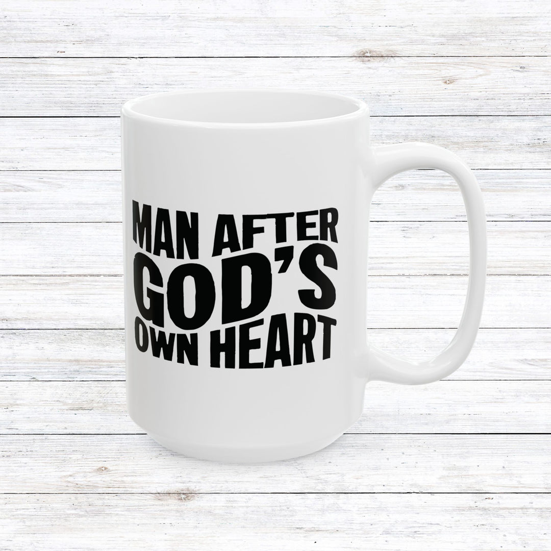 Christian Coffee Mug Man After God Ceramic Mug 15oz  