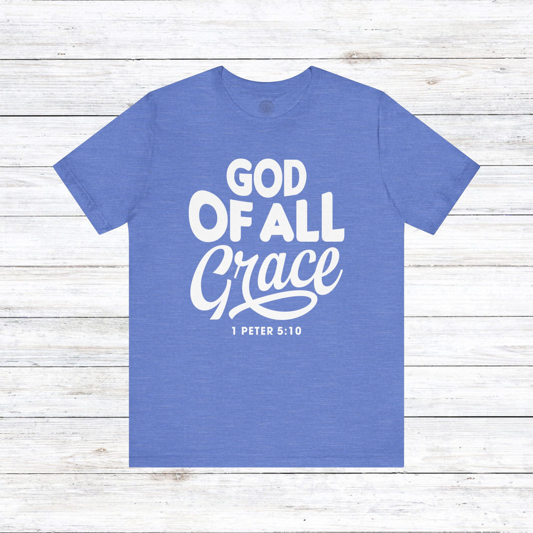 God of All Grace Unisex T-Shirt T-Shirt Heather Columbia Blue S 