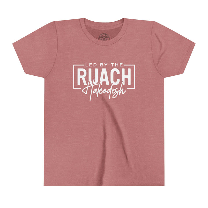 Led By Ruach Hakodesh Youth T-shirt Kids clothes Heather Mauve S 