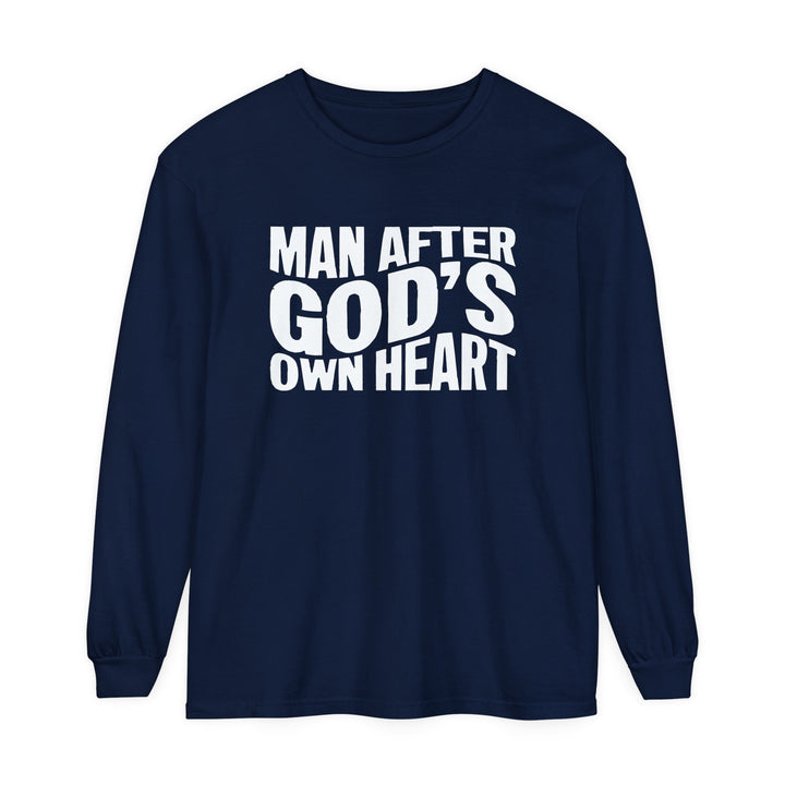 Man After God's Heart Long Sleeve Shirt Long-sleeve True Navy S 