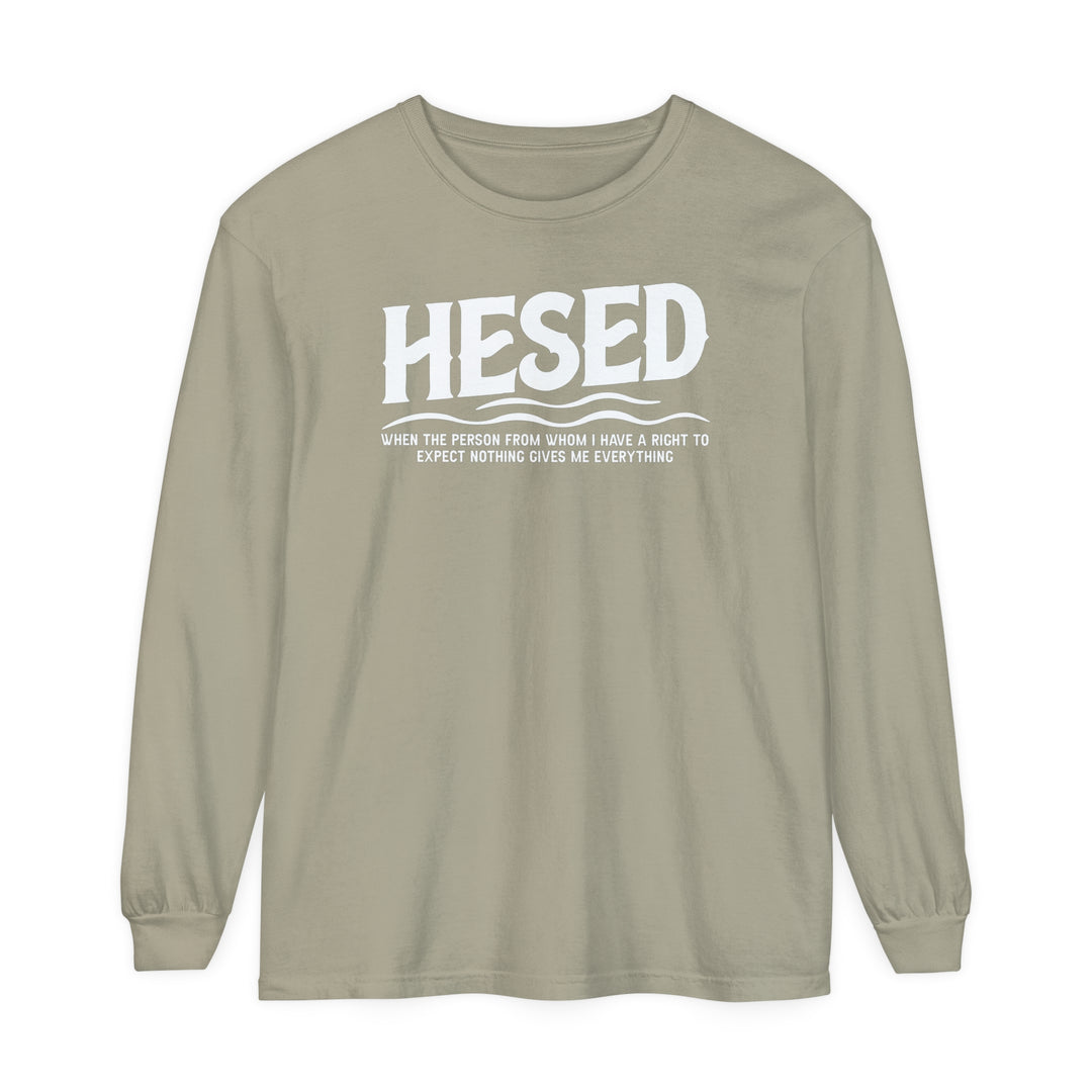 Hesed Everything Long Sleeve Shirt Long-sleeve Sandstone S 