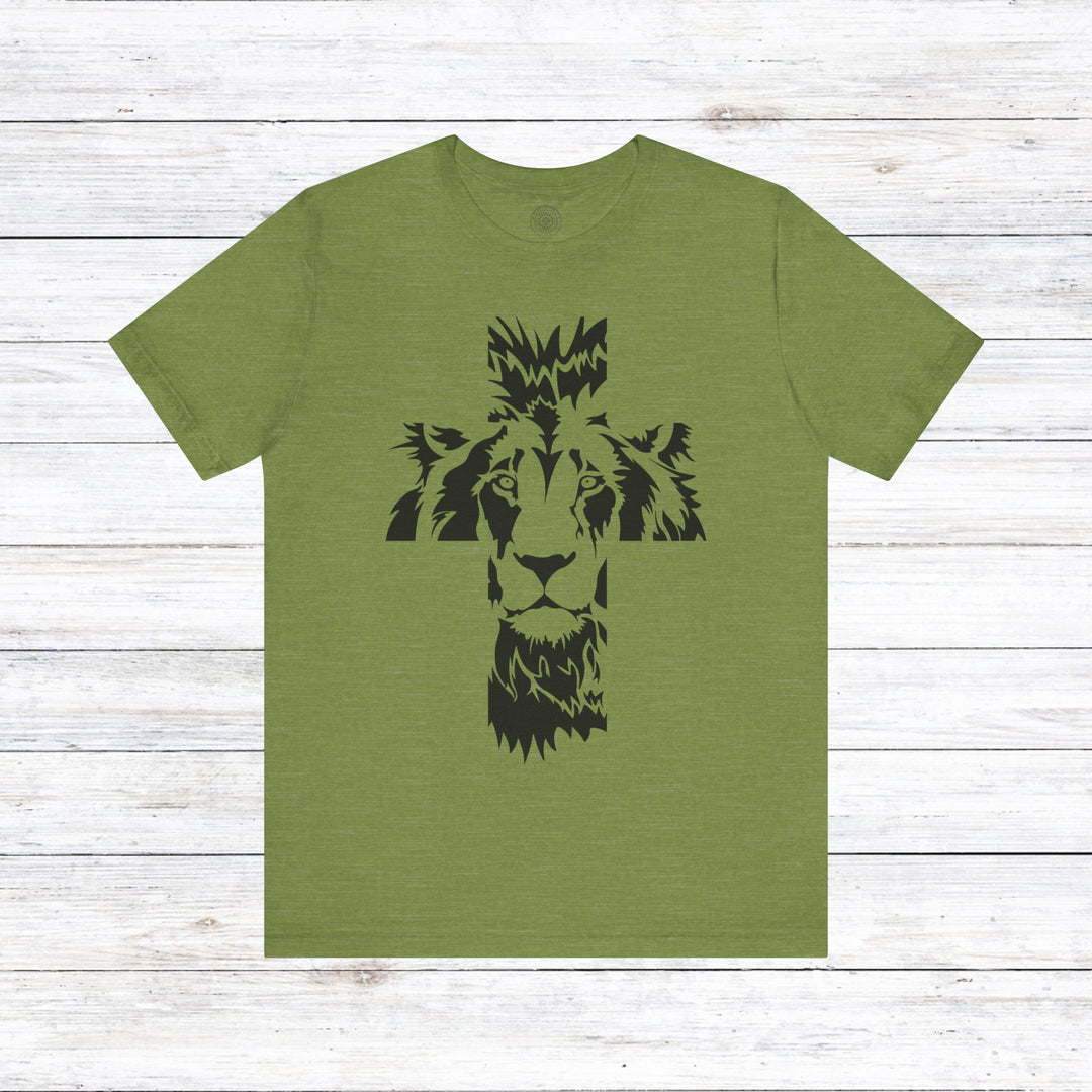 Aslan Cross Unisex T-Shirt T-Shirt Heather Green S 