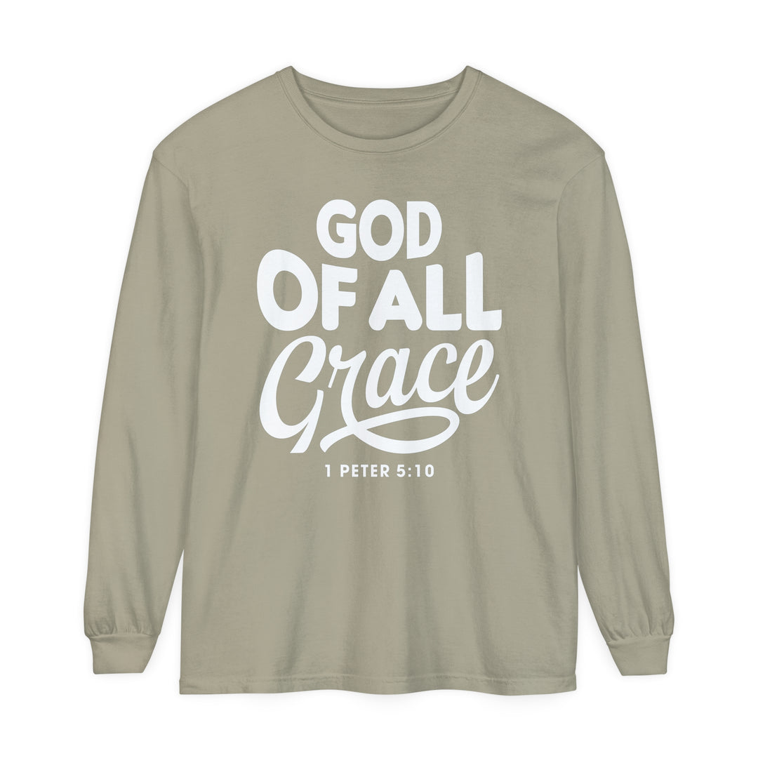 God of All Grace Long Sleeve Shirt Long-sleeve Sandstone S 