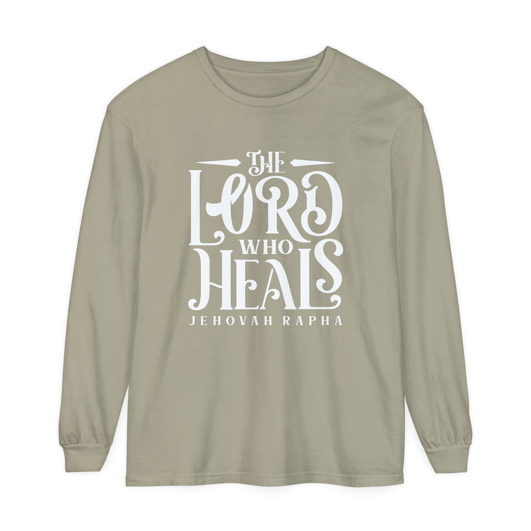 The Lord Who Heals Long Sleeve Shirt Long-sleeve Sandstone S 