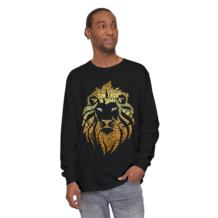 Lion Word Cloud Long Sleeve Shirt Long-sleeve   