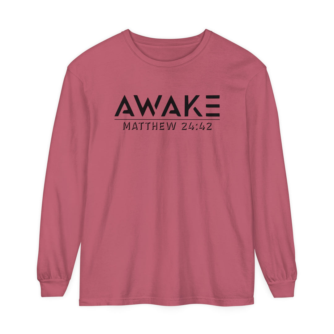 Awake Long Sleeve Shirt Long-sleeve Crimson S 