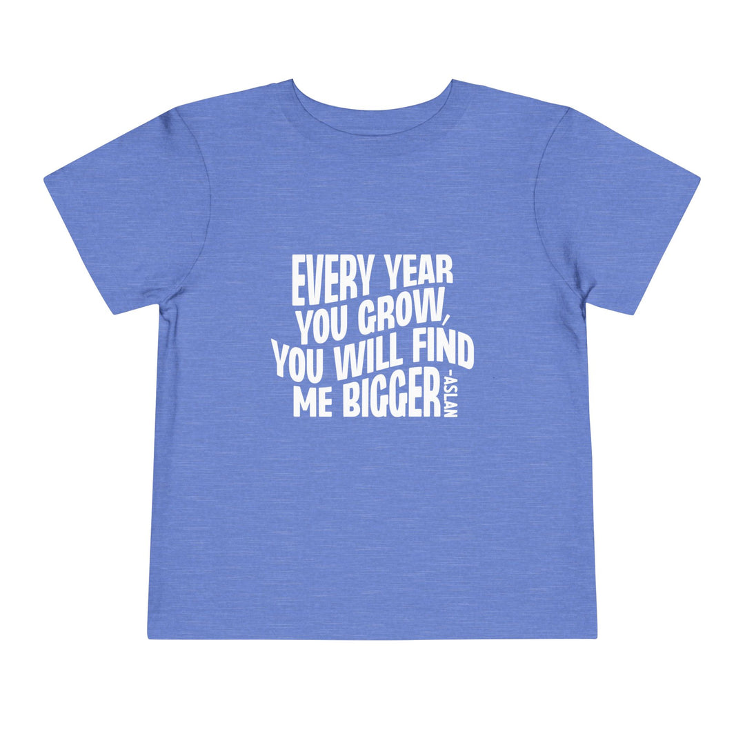 Every Year You Grow Toddler Tee Kids clothes Heather Columbia Blue 2T 