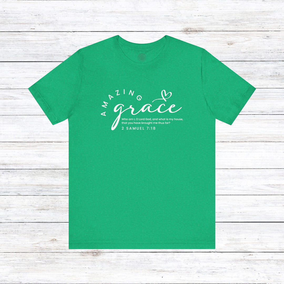 Amazing Grace Heart Unisex T-Shirt T-Shirt Heather Kelly S 