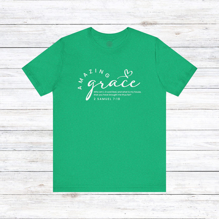 Amazing Grace Heart Unisex T-Shirt T-Shirt Heather Kelly S 