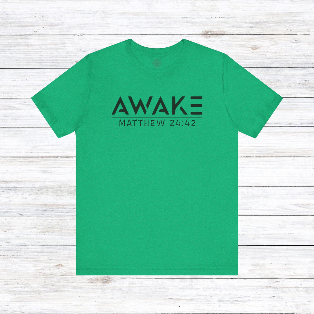 Awake Unisex T-Shirt T-Shirt Heather Kelly S 