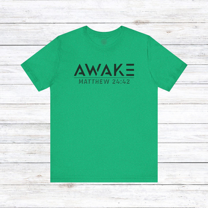 Awake Unisex T-Shirt T-Shirt Heather Kelly S 