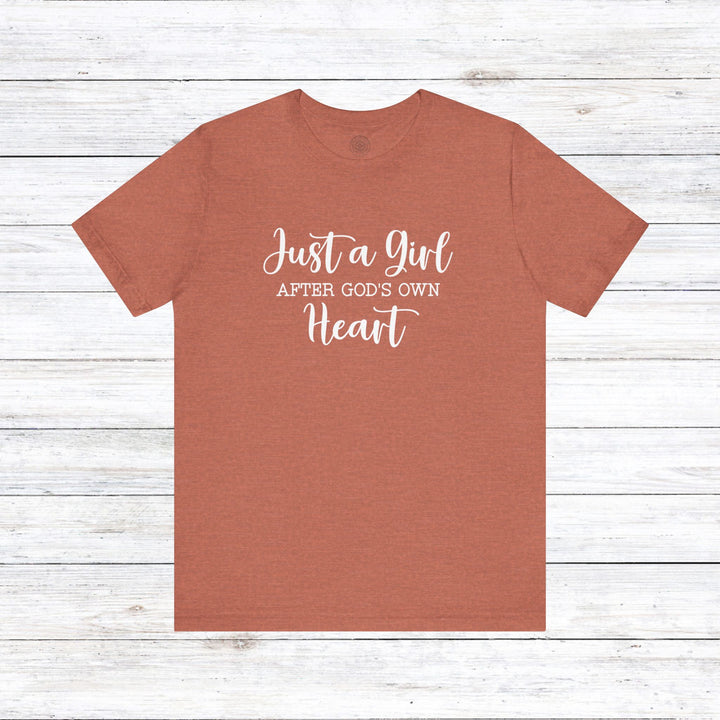 Girl After God's Own Heart Unisex T-Shirt T-Shirt Heather Clay S 