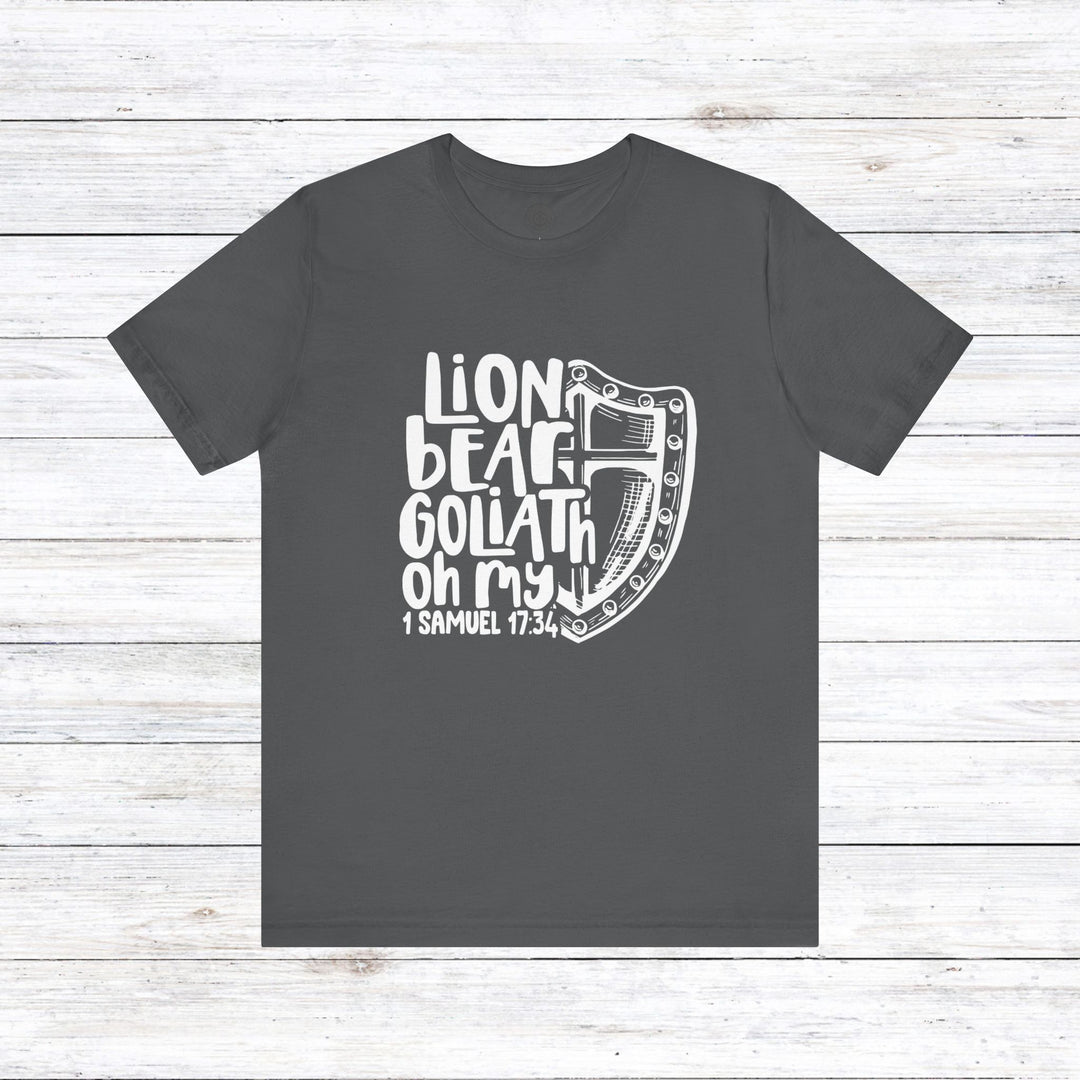 Lion Bear Goliath Oh My Unisex T-Shirt T-Shirt Asphalt S 