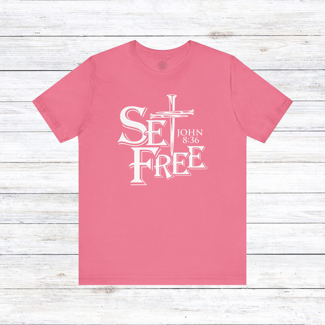 Set Free Unisex T-Shirt T-Shirt Charity Pink S 