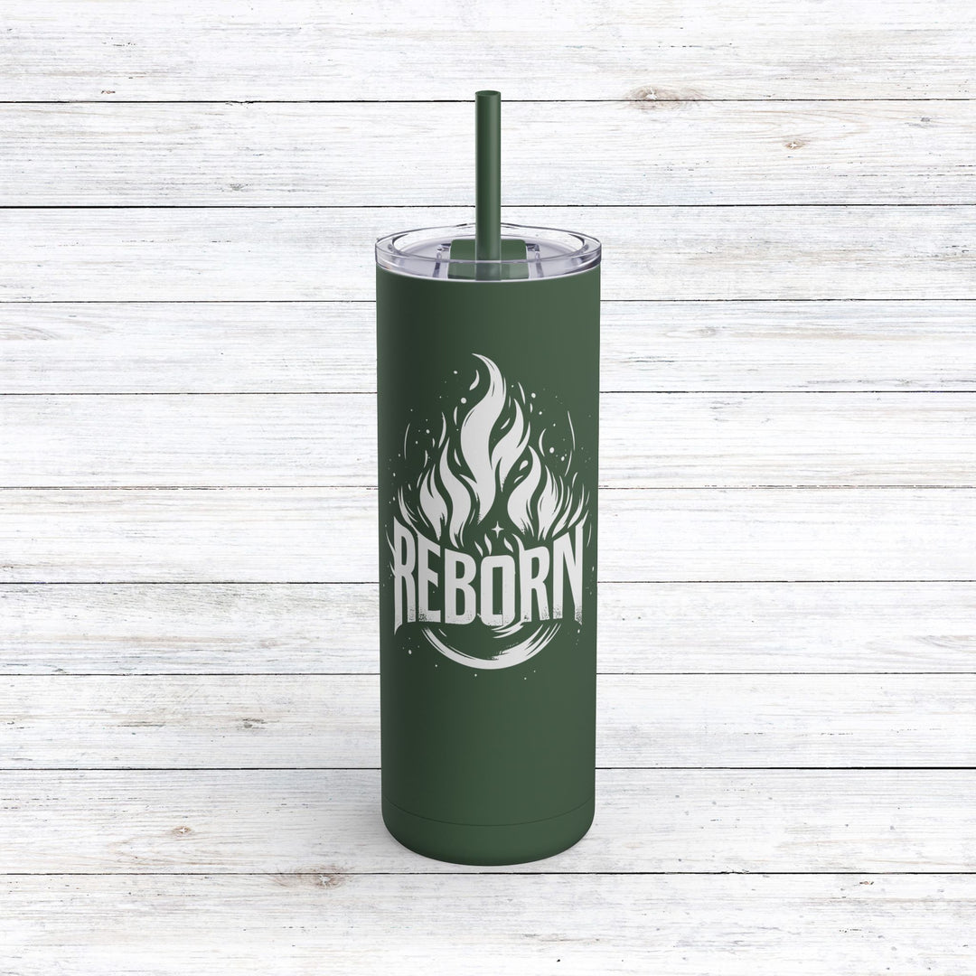 Christian Tumbler Reborn Mug Pine Needle 20oz Matte