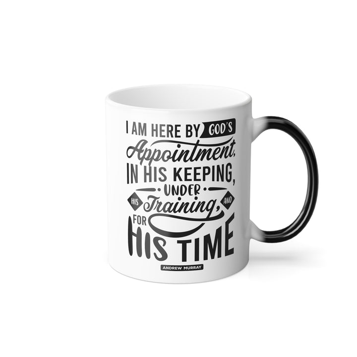 Christian Coffee Mug His Time Color Morphing Mug   