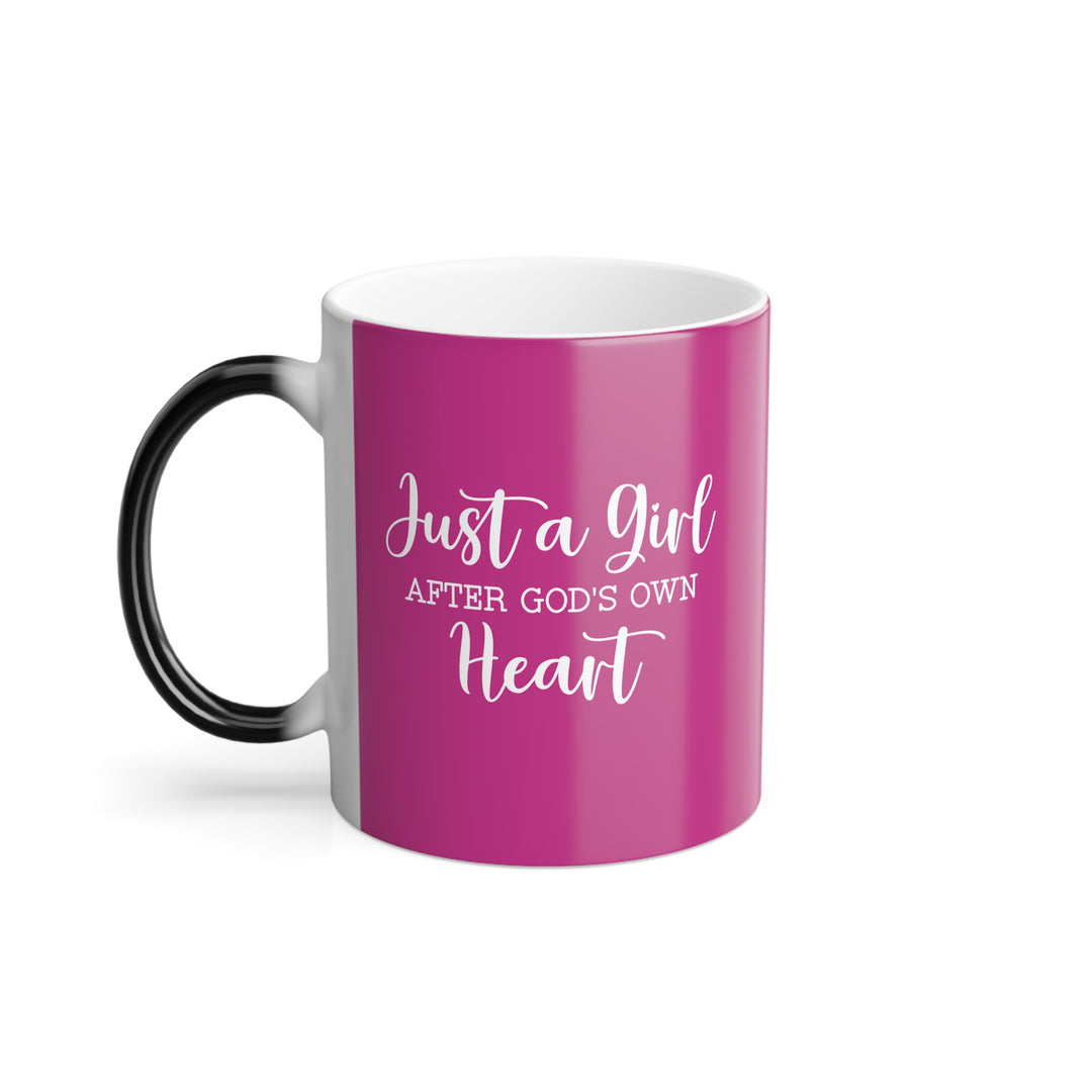 Christian Coffee Mug Girl After God's Own Heart Color Morphing Mug 11oz  