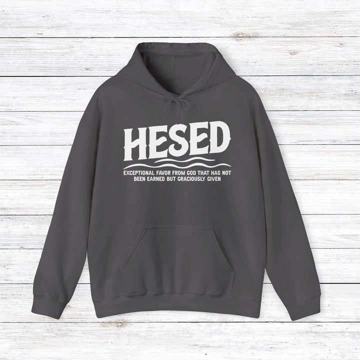 Hesed Exceptional Favor Hoodie Hoodie Charcoal S 