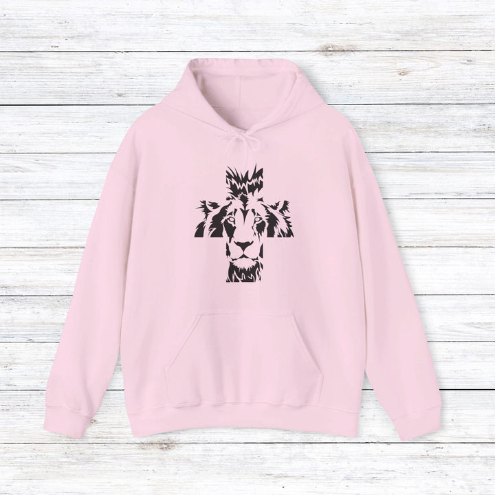 Aslan Cross Hoodie Hoodie Light Pink S 