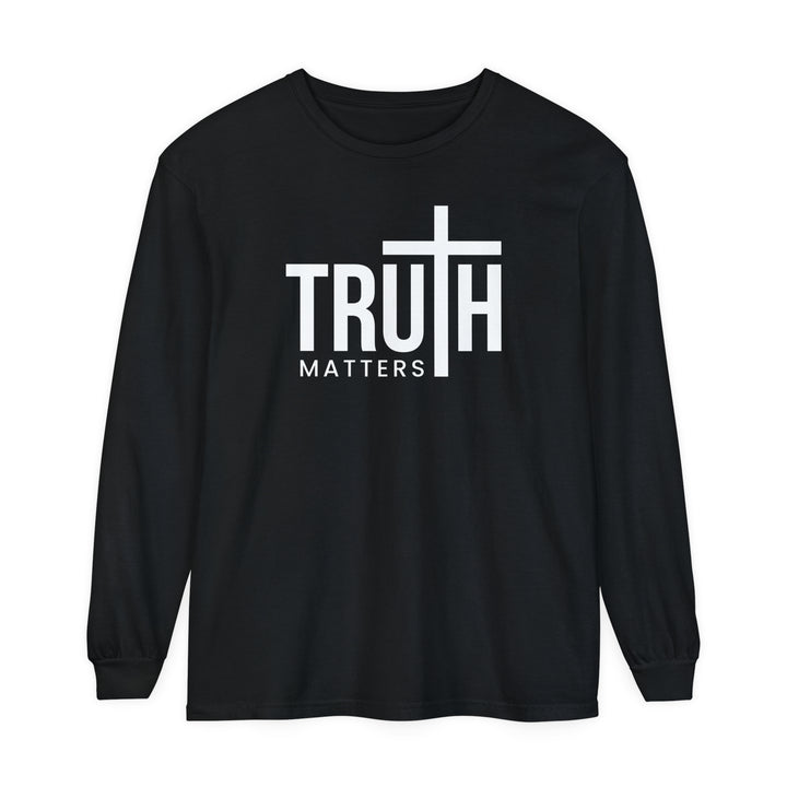 Truth Matters Long Sleeve Shirt Long-sleeve Black S 