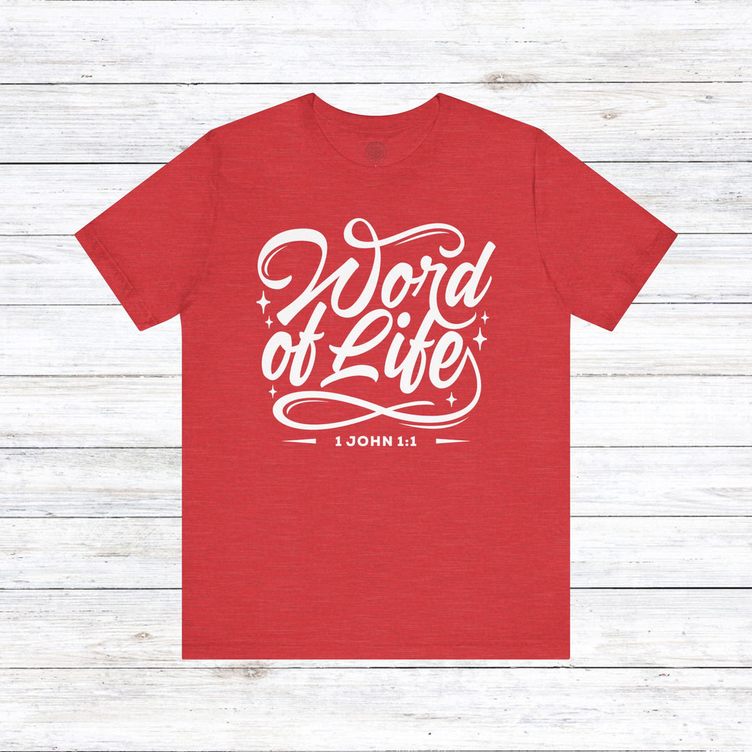 Word of Life Unisex T-Shirt T-Shirt Heather Red S 