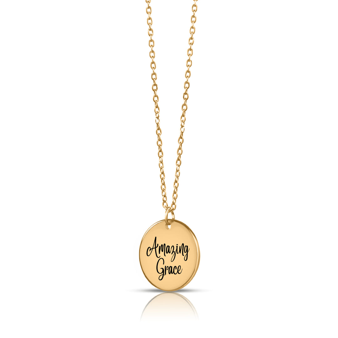 Christian Necklace Amazing Grace Pendant Pendant Necklaces