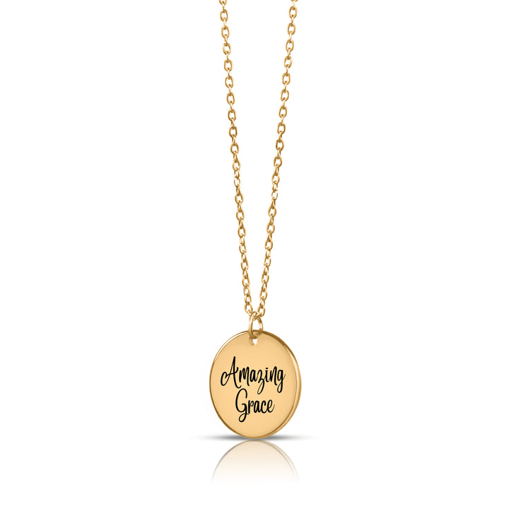 Christian Necklace Amazing Grace Pendant Pendant Necklaces