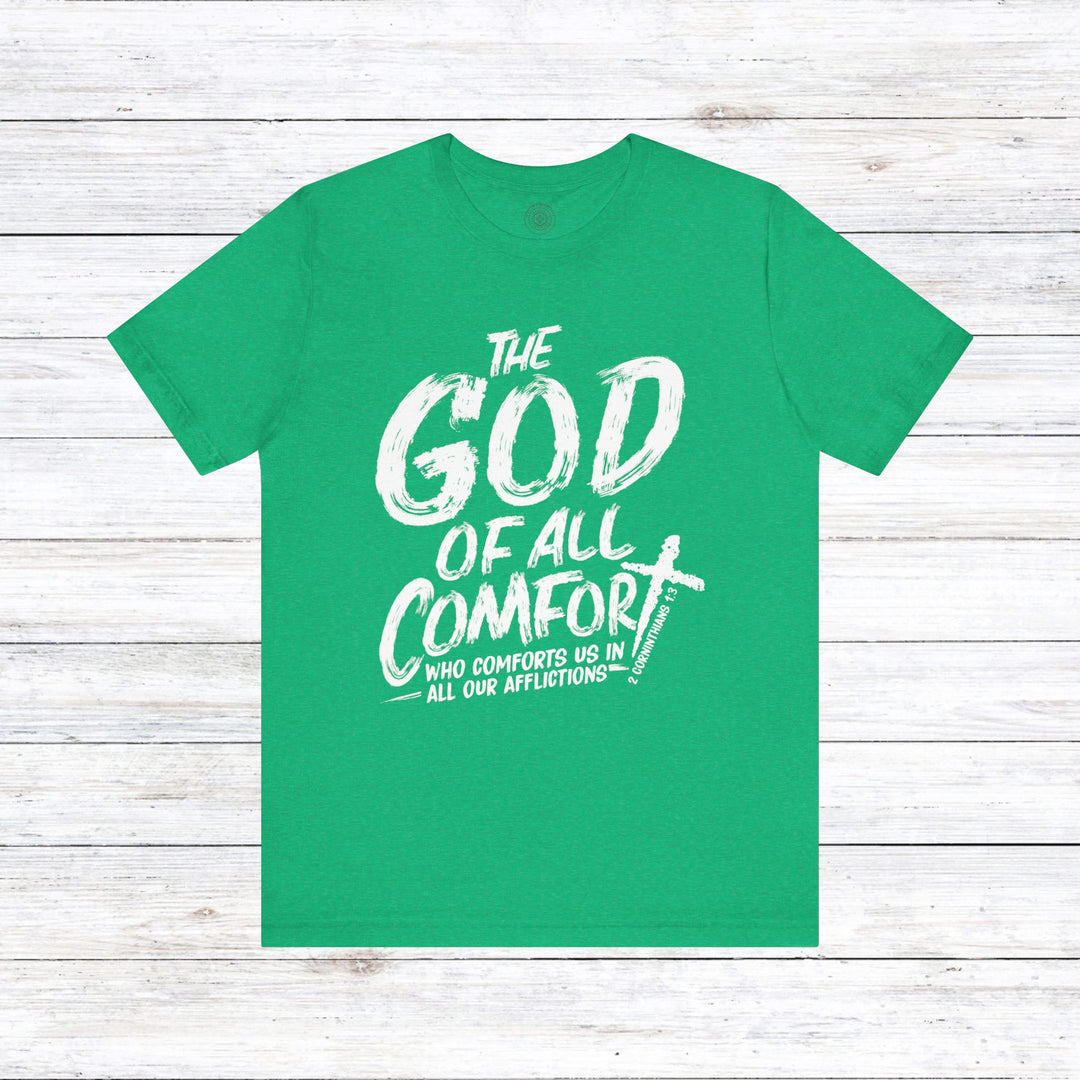 God of All Comfort Unisex T-Shirt T-Shirt Heather Kelly S 