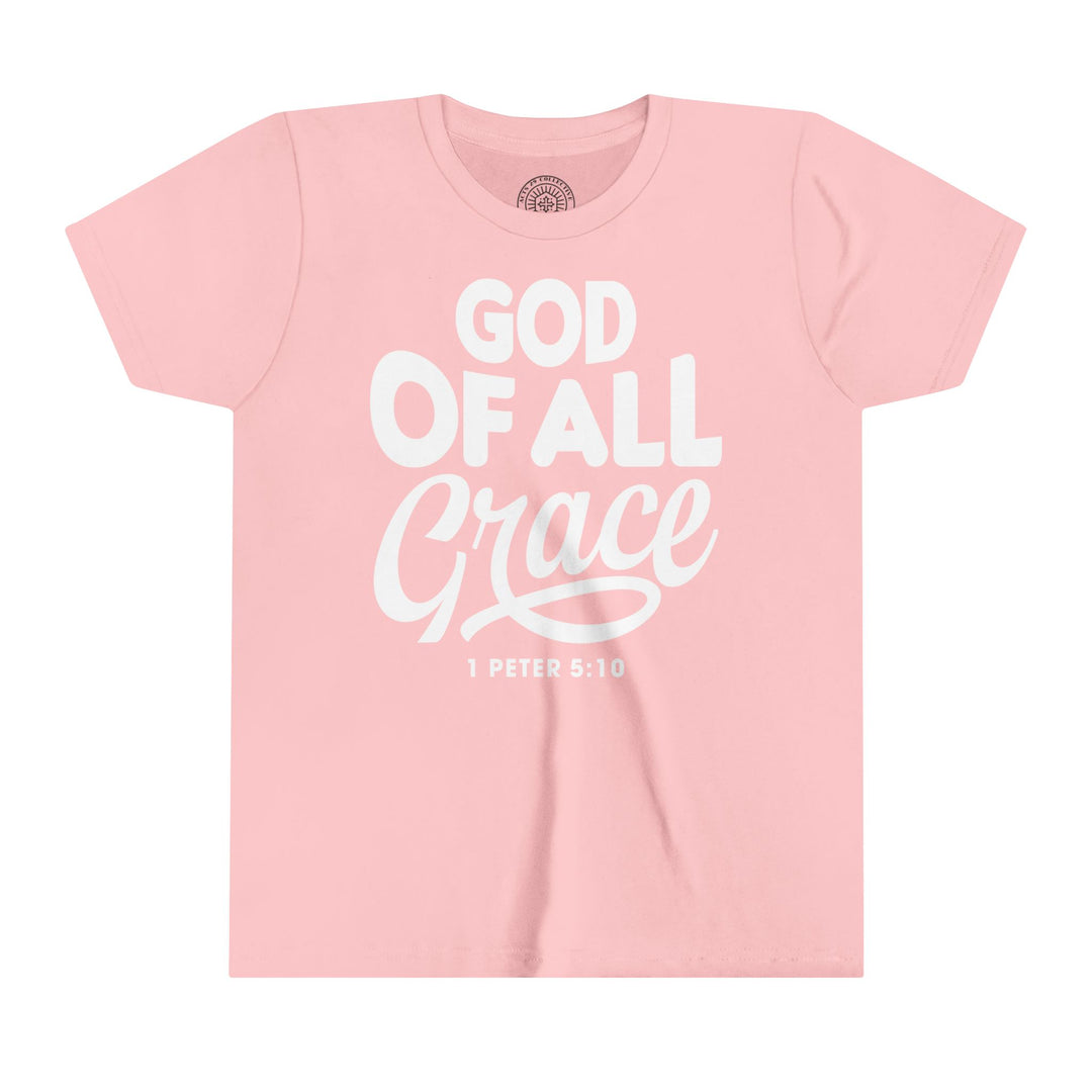 God of All Grace Youth T-shirt Kids clothes Pink S 