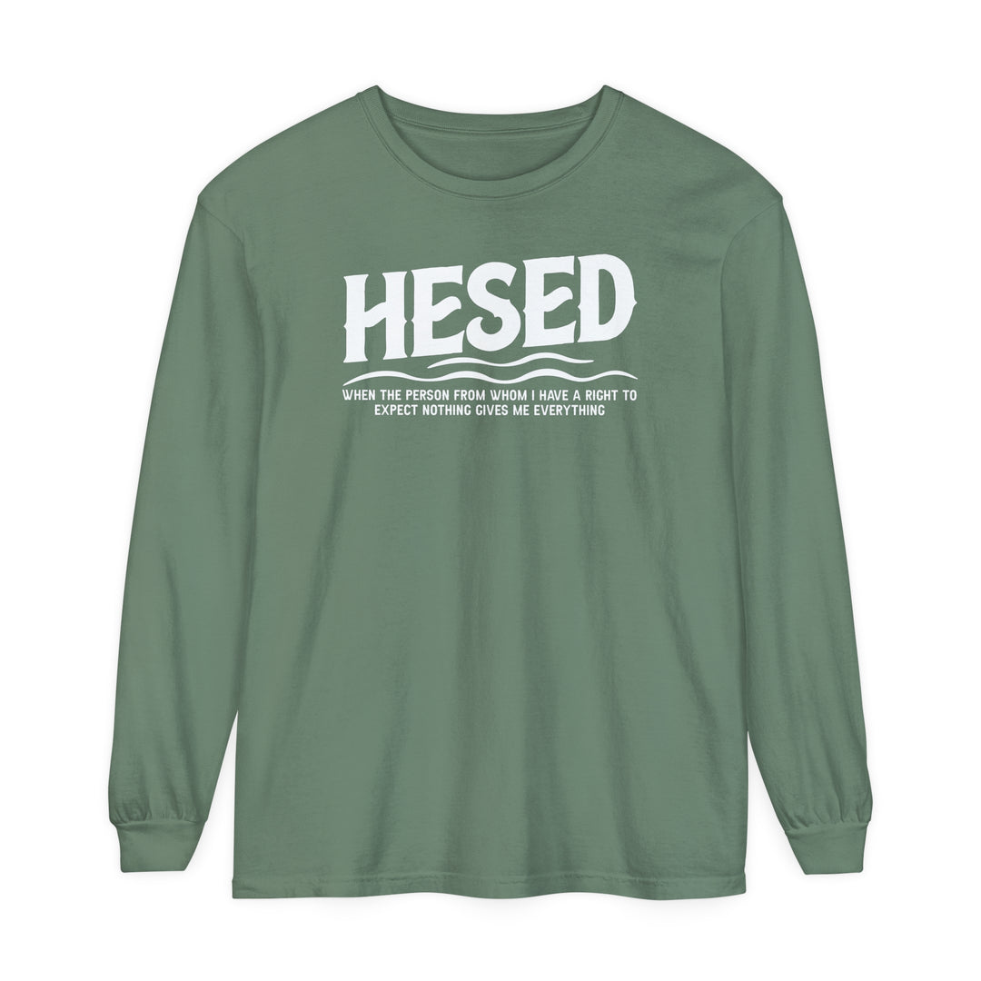 Hesed Everything Long Sleeve Shirt Long-sleeve Light Green S 