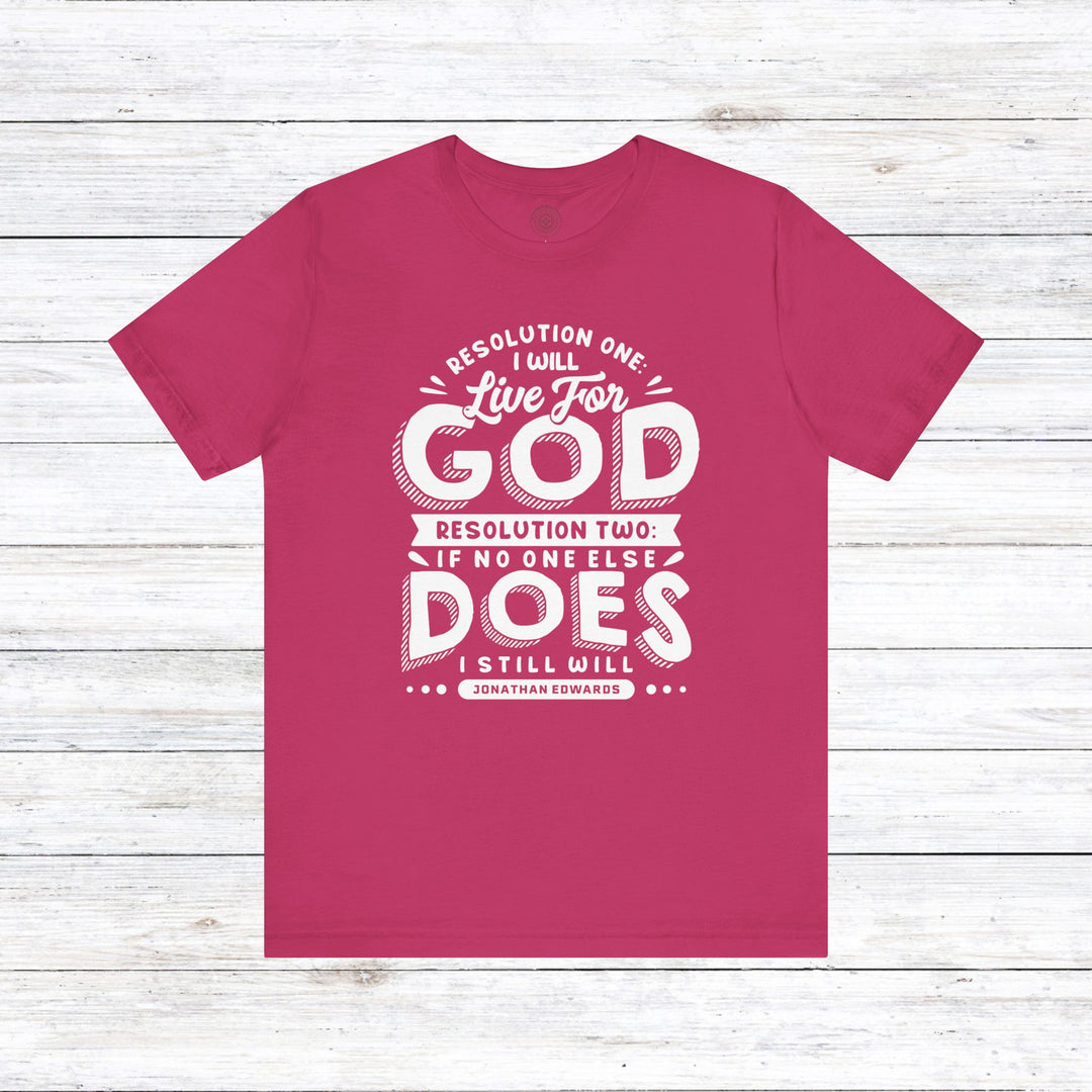 Live For God Unisex T-Shirt T-Shirt Berry S 