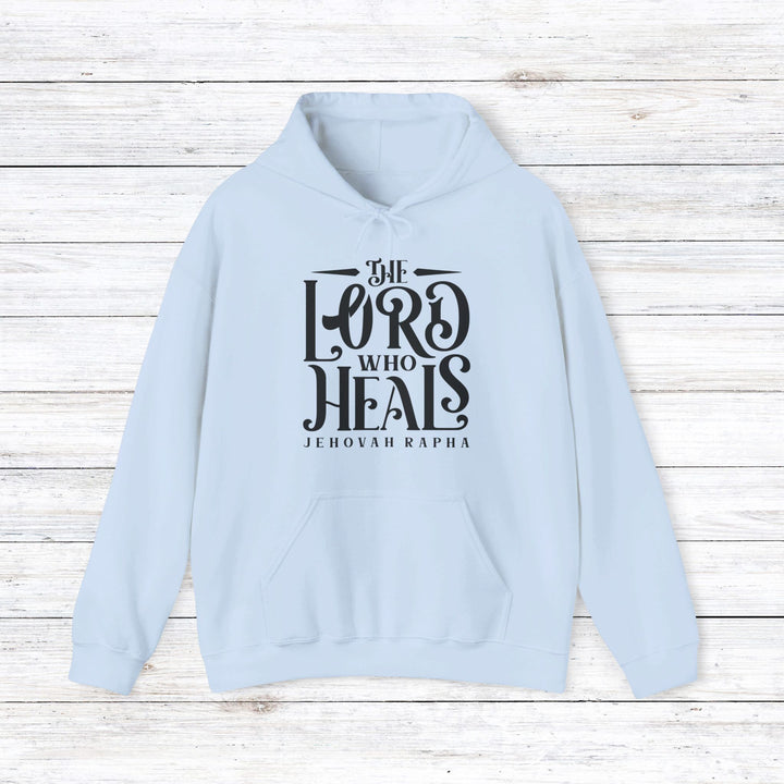 The Lord Who Heals Hoodie Hoodie Light Blue S 