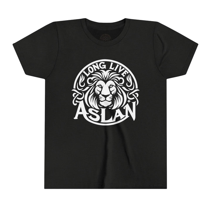 Long Live Aslan Youth T-shirt Kids clothes Black Heather S 