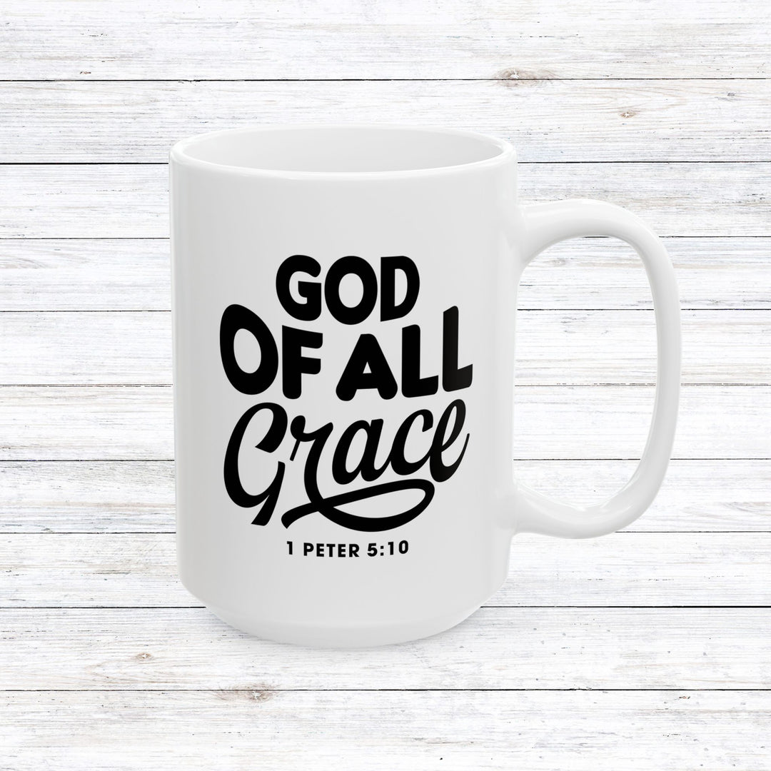 Christian Coffee Mug God of All Grace Ceramic Mug 15oz  